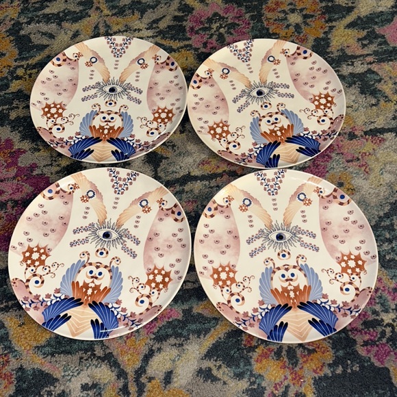 Set of 4 Longina Phillips Echo Dinner Plates by Anthropologie - Picture 6 of 8